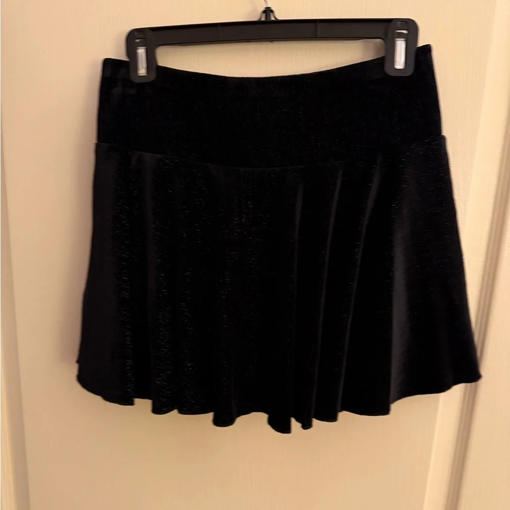 Urban Social - Black Velvet Skirt/Skort